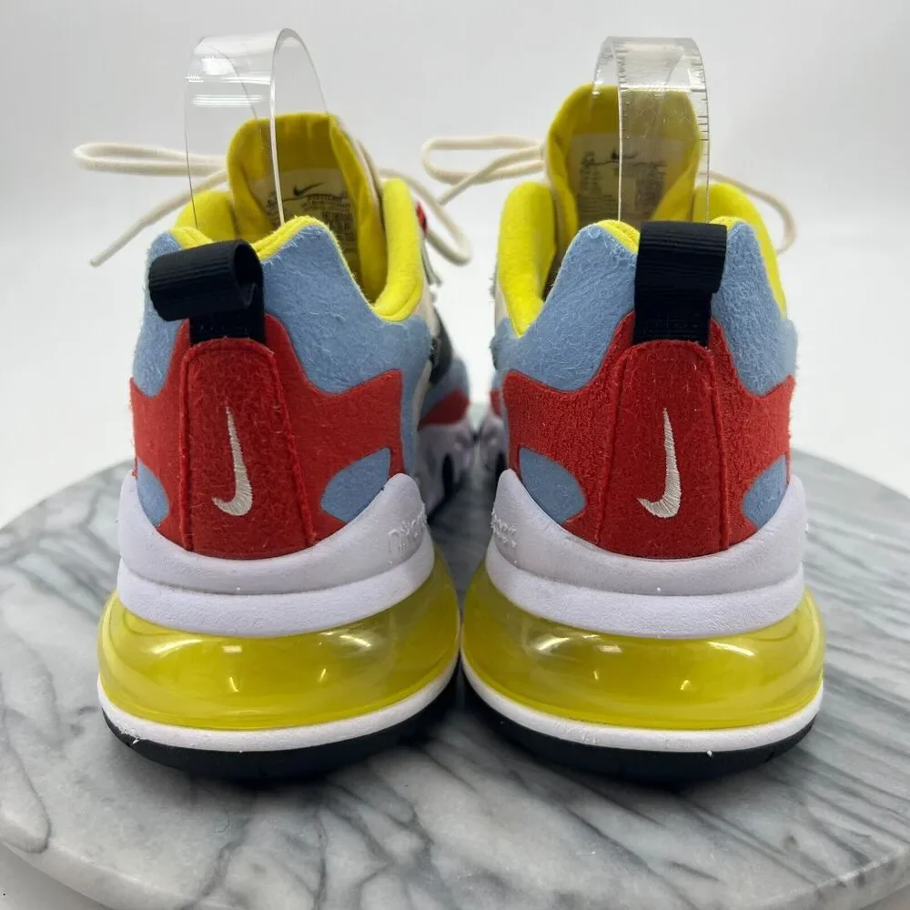 Nike Air Max 270 React Bauhaus Shoes Women 8.5 Multi Running Sneakers AT6174-002
